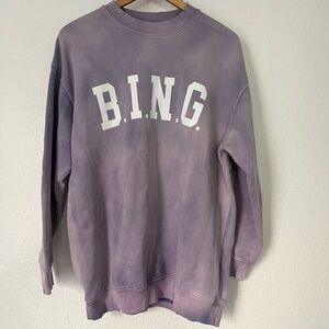 Anine Bing Tyler Sweatshirt in washed Lavender